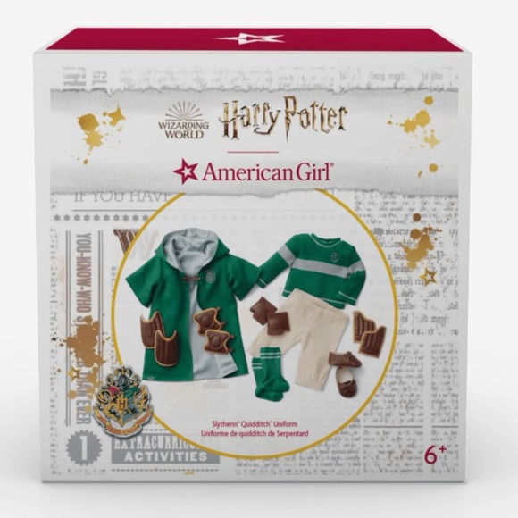 American Girl Doll Harry Potter Slytherin Quidditch Uniform Discontinued Retired - Picture 9 of 9